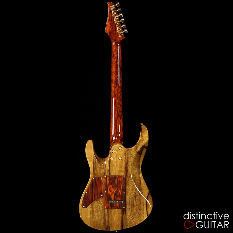 Suhr Custom Modern Distinctive Select #12 Black Limba / Cocobolo Waterfall Burl Natural Burst